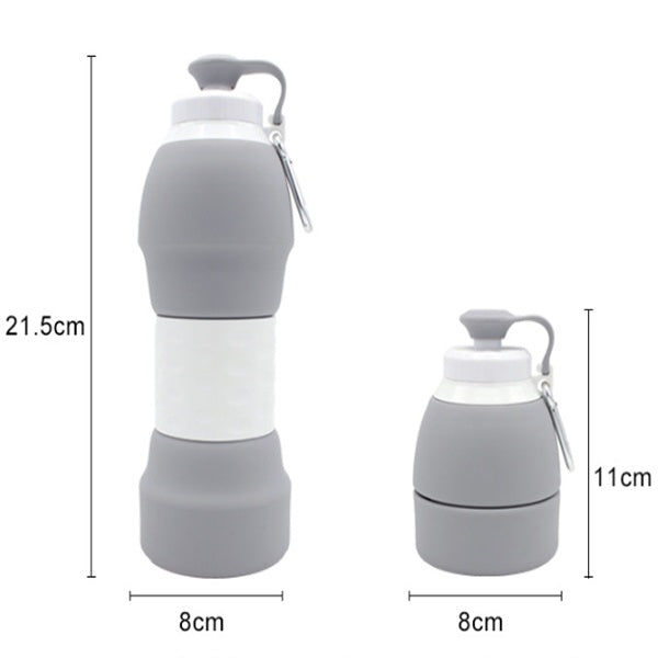 Lightweight Foldable Water Bottle fits easily in running belt