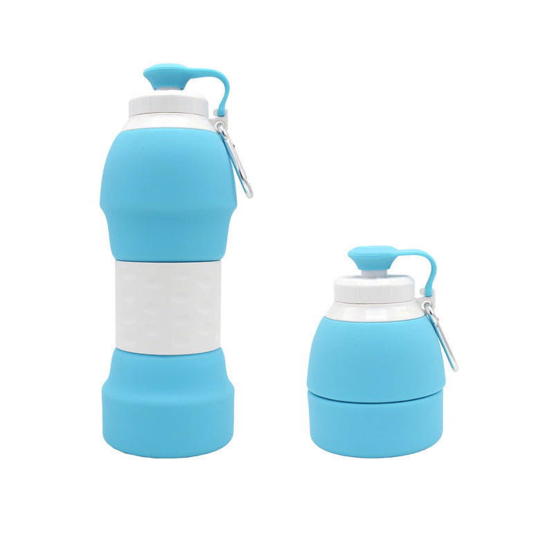 Lightweight Foldable Water Bottle fits easily in running belt