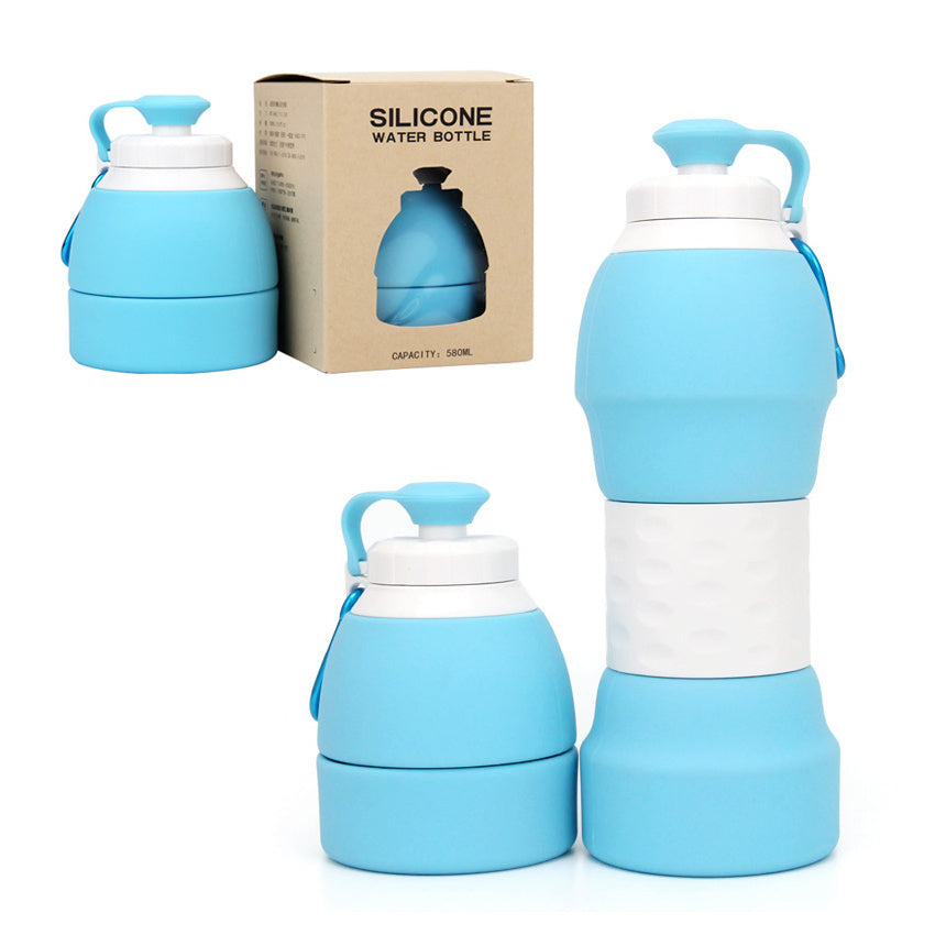 Lightweight Foldable  Water Bottle fits easily in running belt