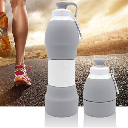Lightweight Foldable  Water Bottle fits easily in running belt