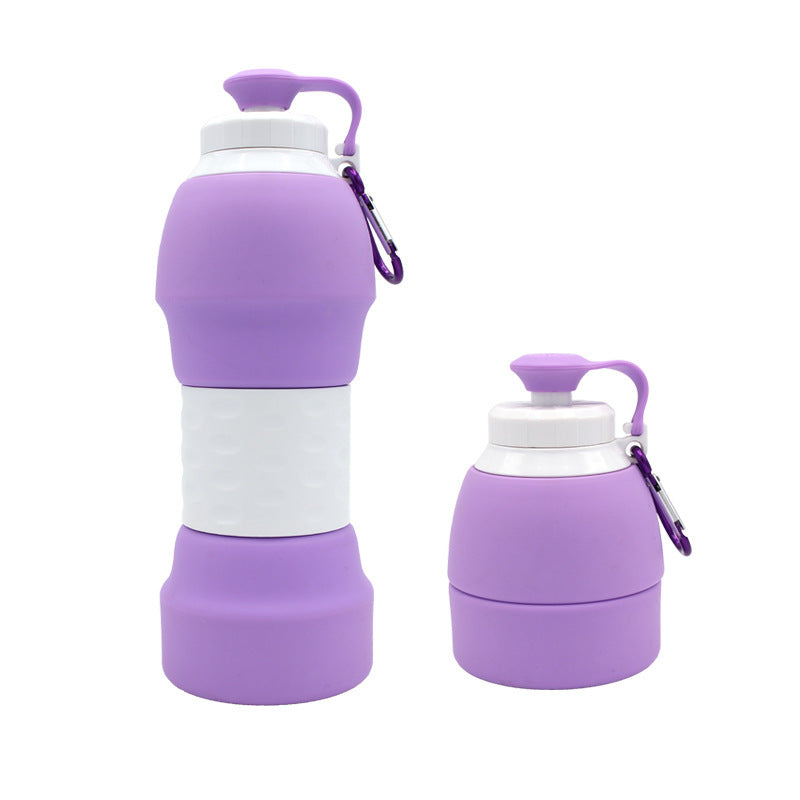 Lightweight Foldable  Water Bottle fits easily in running belt